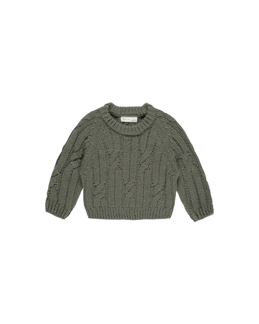 Cable-Knit Sweater | Forest