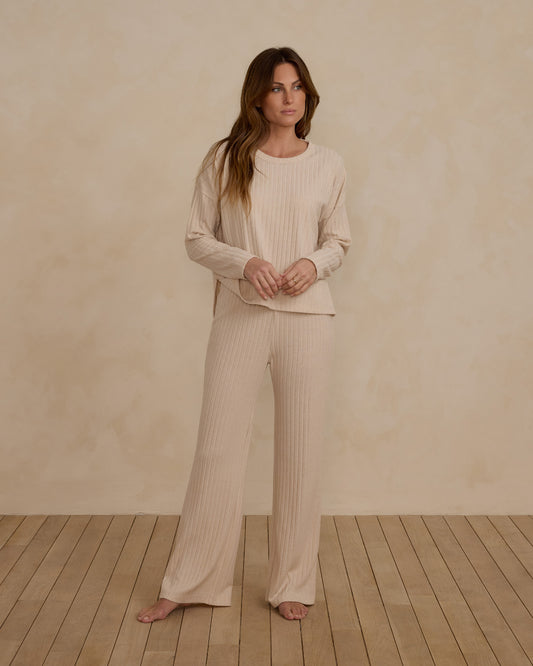 Women's Cozy Rib Knit Set | Shell