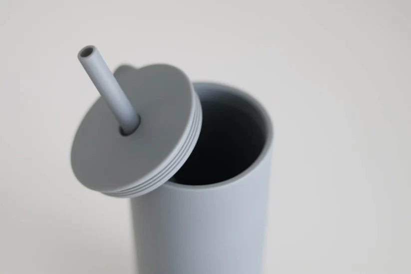 Adult Silicone Straw Cup | Sky