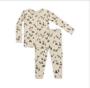 Two-Piece Bamboo Pajama Set | Winter Wonderland