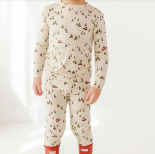 Two-Piece Bamboo Pajama Set | Winter Wonderland