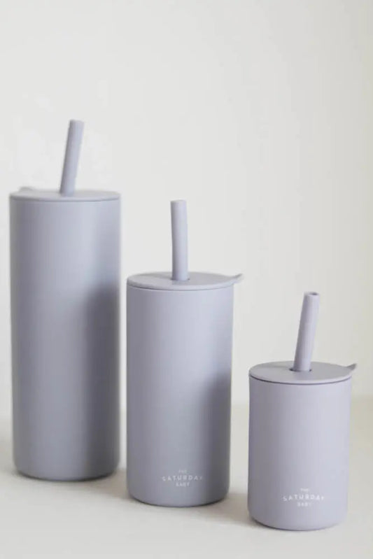 Silicone Straw Cups | Lilac