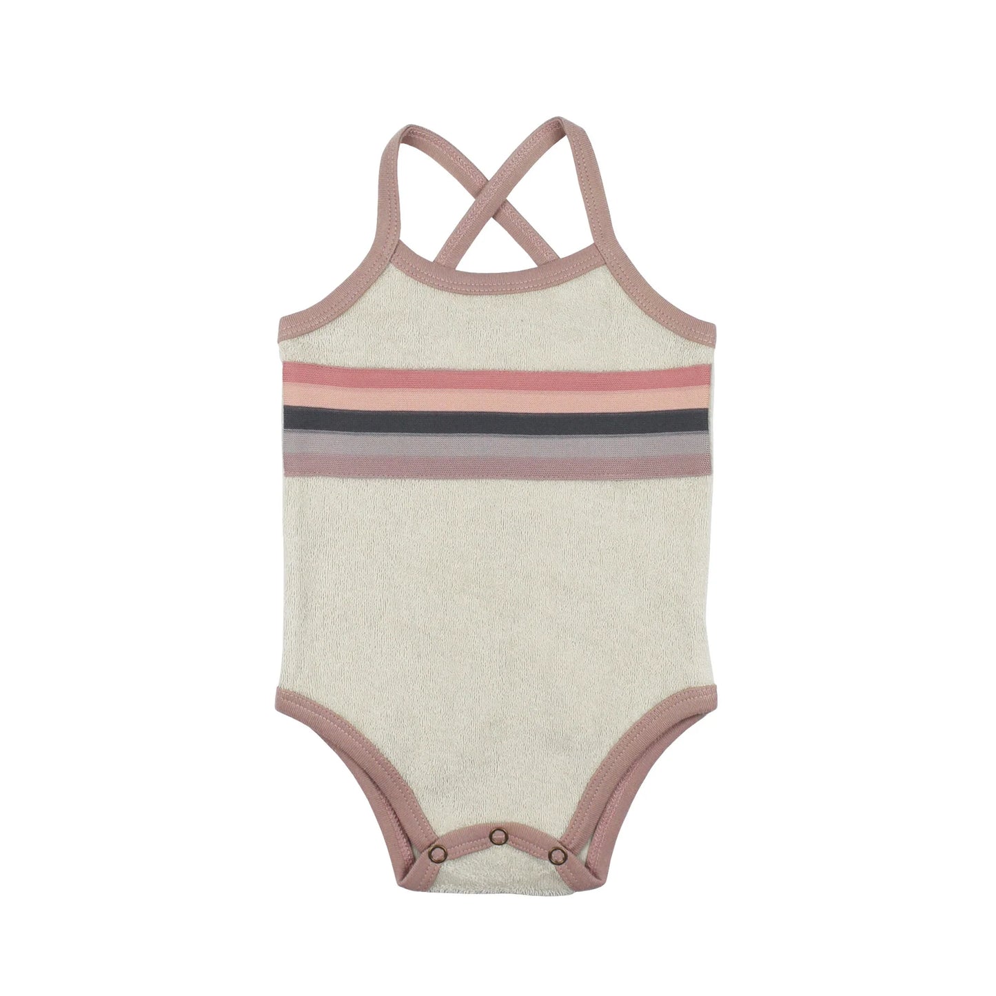 Organic Terry Cloth Bodysuit | Pinks