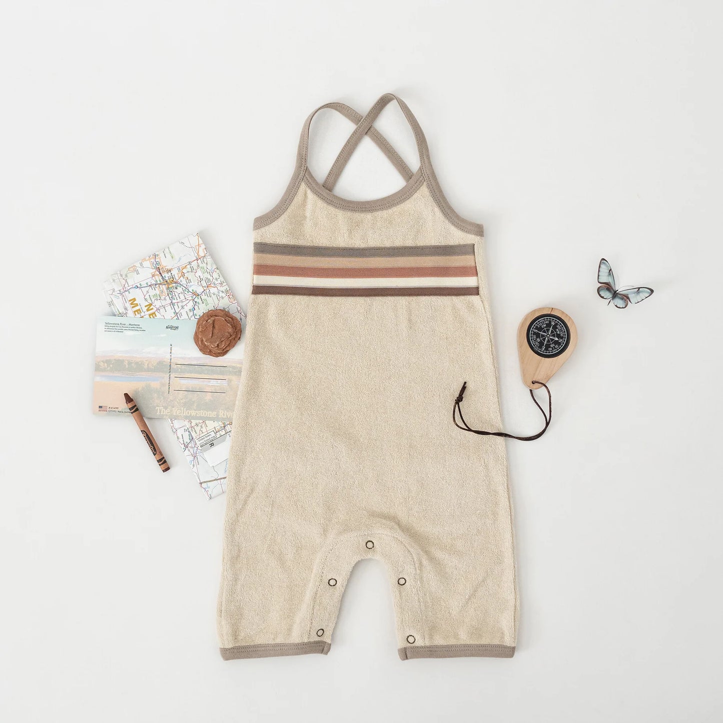 Organic Terry Cloth Overall | Neutrals