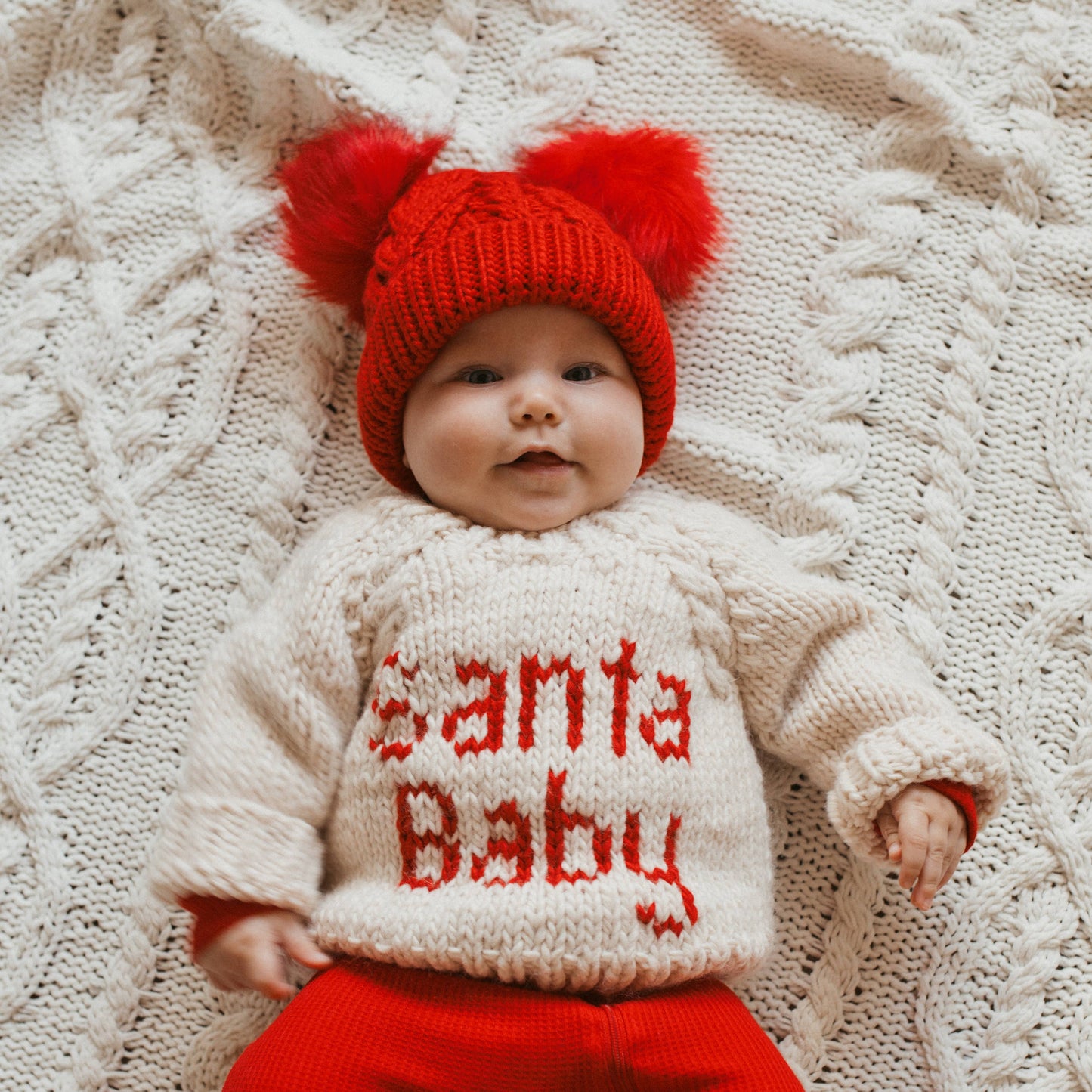 Santa Baby Crewneck Knit Sweater