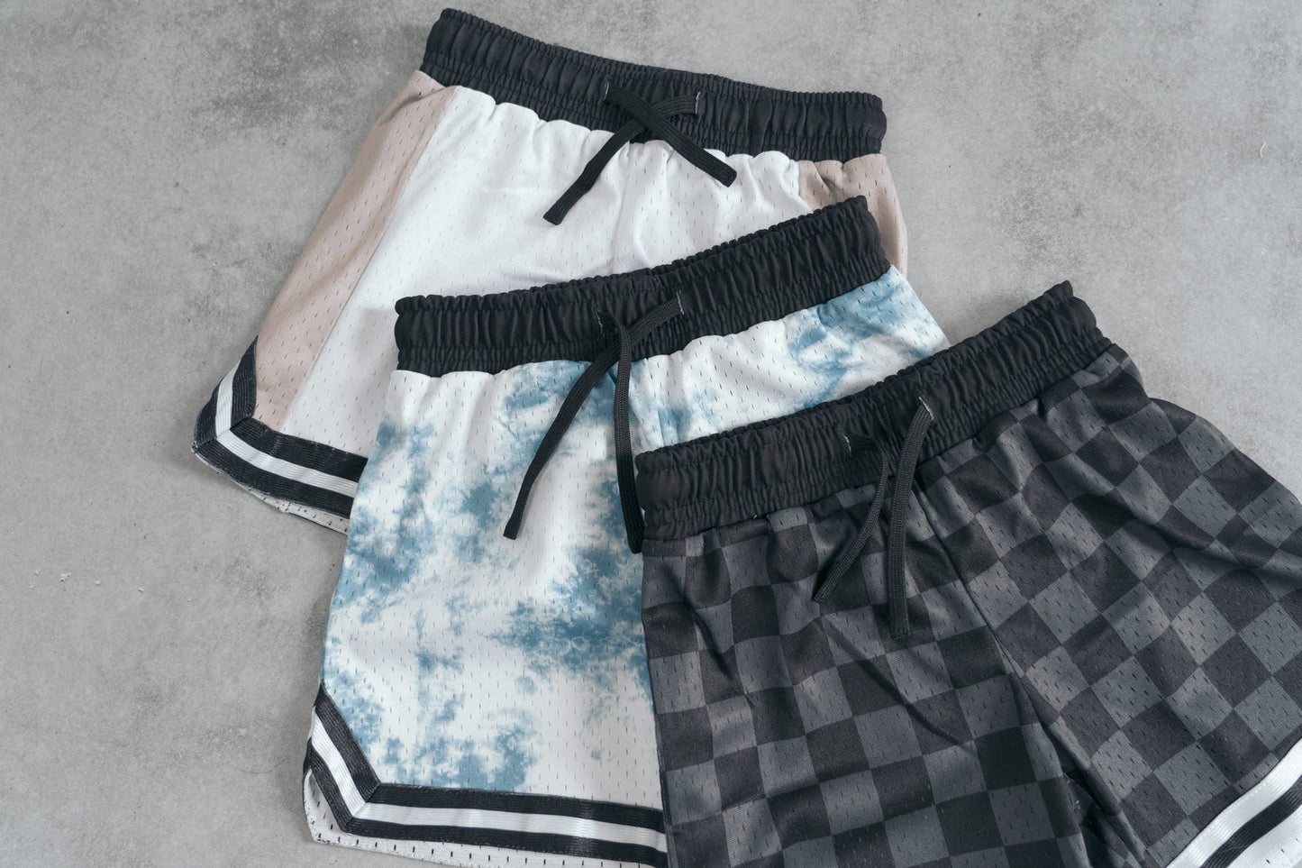 Checkerboard Mesh Practice Shorts