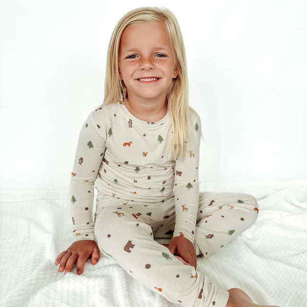 Bamboo Pajama Set | Woodland Animals