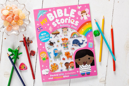 My Bible Stories Activity Book (Pink, Easter Basket Ideas)