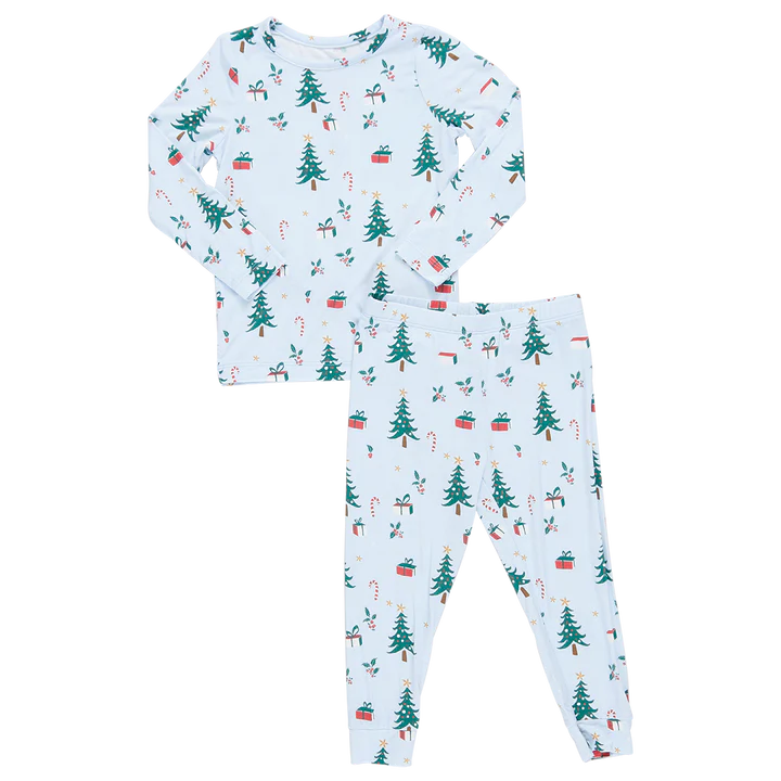 Kids Bamboo PJ Set | Holiday Cheer