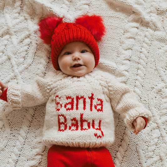 Santa Baby Crewneck Knit Sweater