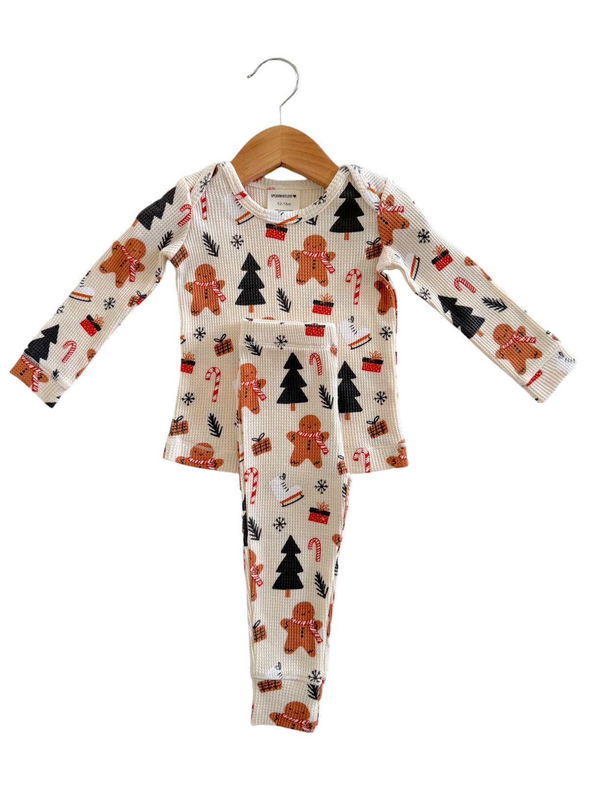 Organic Waffle 2-Piece Set | Gingerbread Wonderland Snow