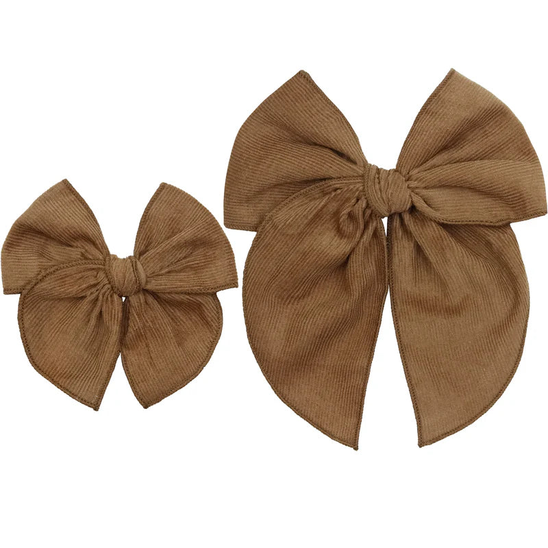 Walnut Corduroy Heirloom Bow | Clip