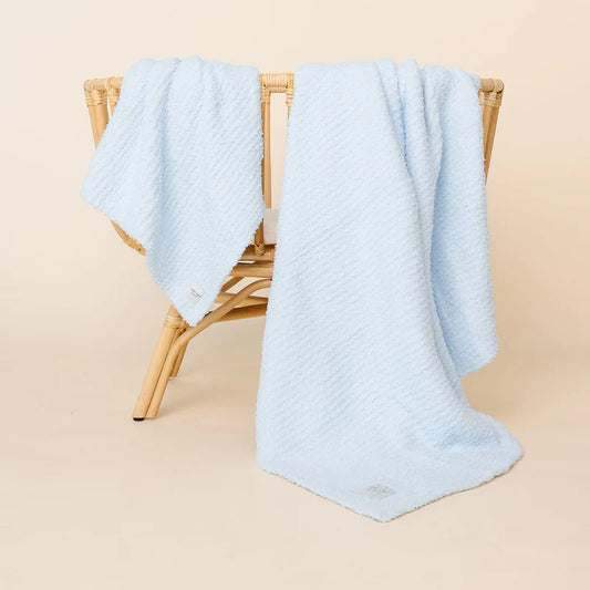 Chenille Blanket | Sky Blue