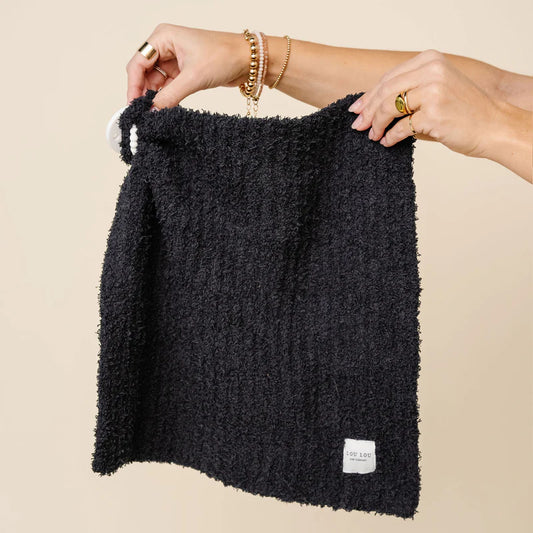 Chenille Lovey/Mini | Charcoal