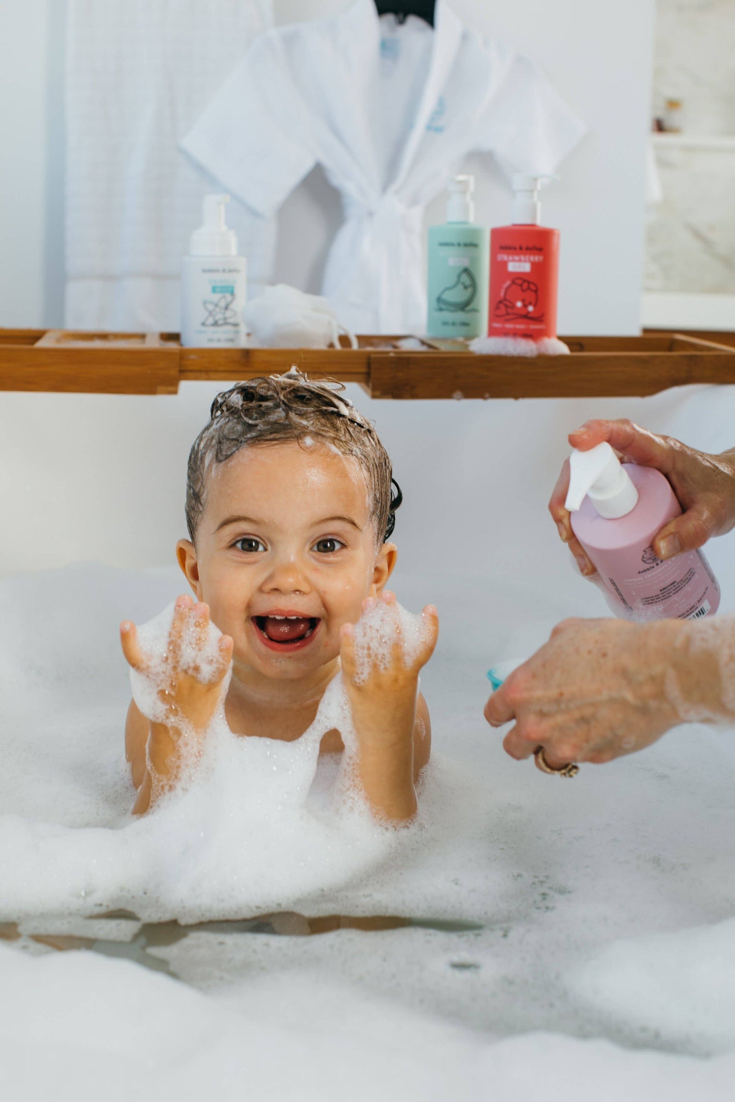 All-Natural Coconut Shampoo, Body Wash & Bubbles