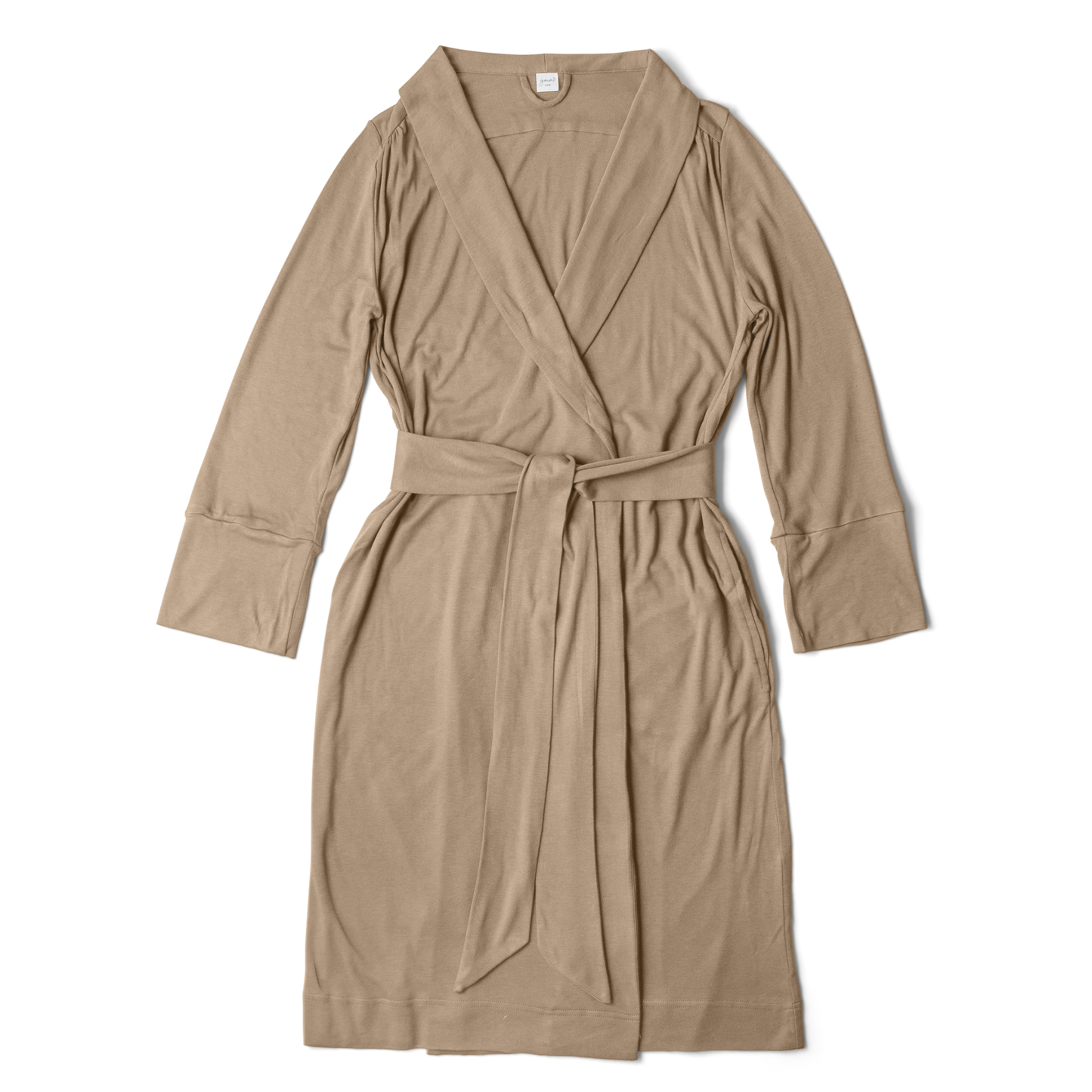 Viscose Bamboo + Organic Cotton Womens Robe | Sandstone