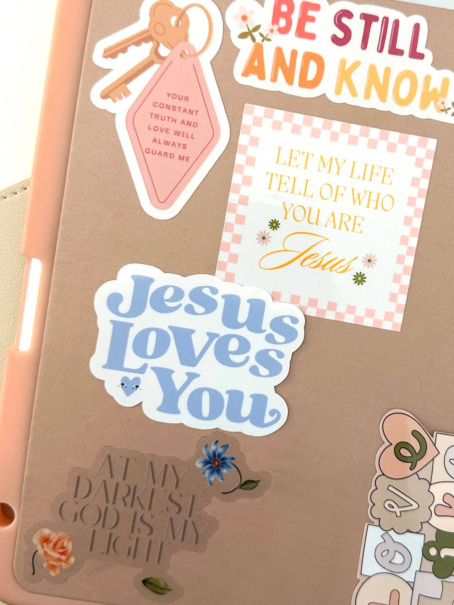 Jesus Loves You sticker | blue