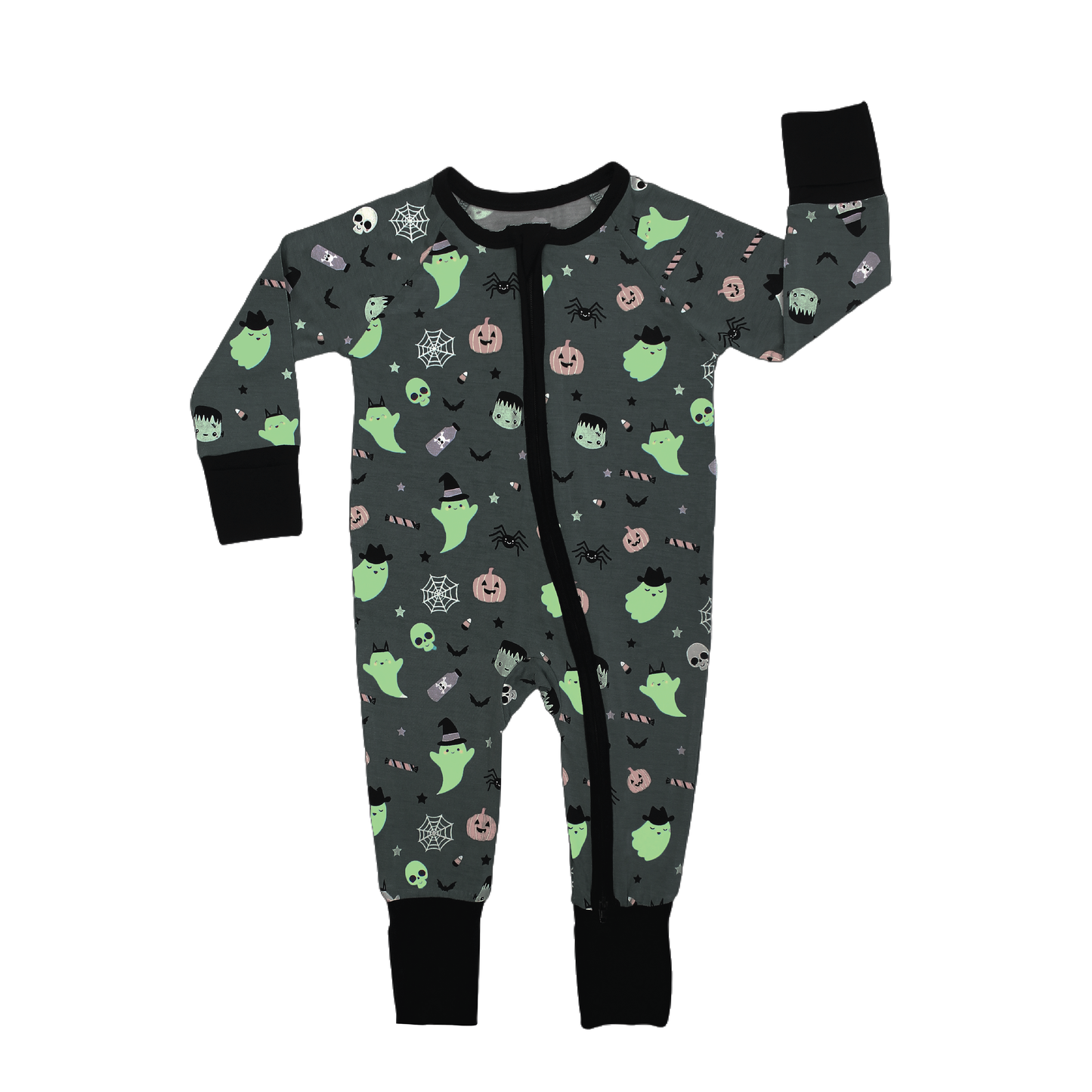 Bamboo Convertible Footie Pajamas | Spooky Cute (Glow in the Dark)