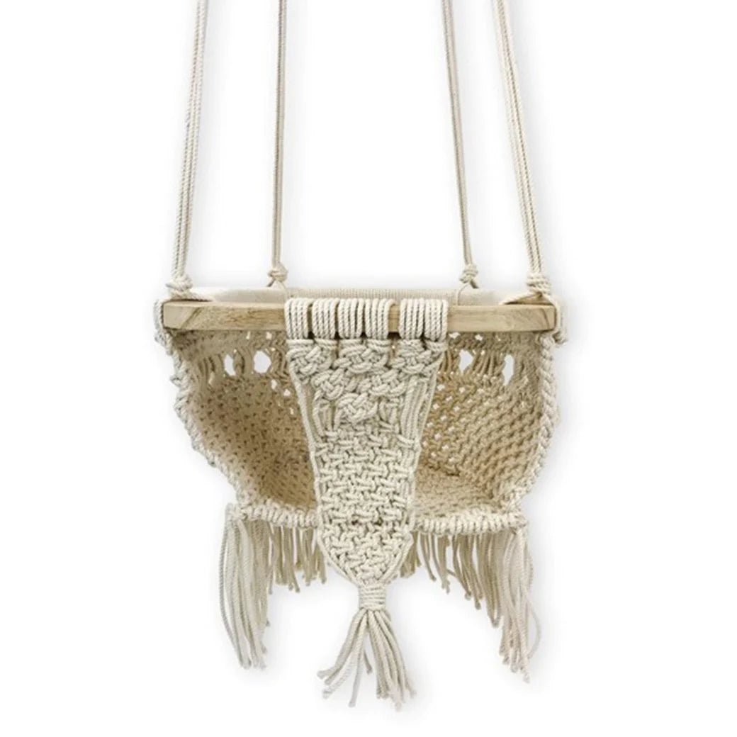 Handmade Macrame Baby Swing