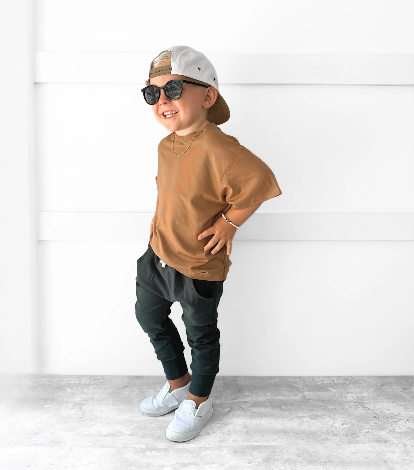 Oversized Bamboo Tee | Caramel