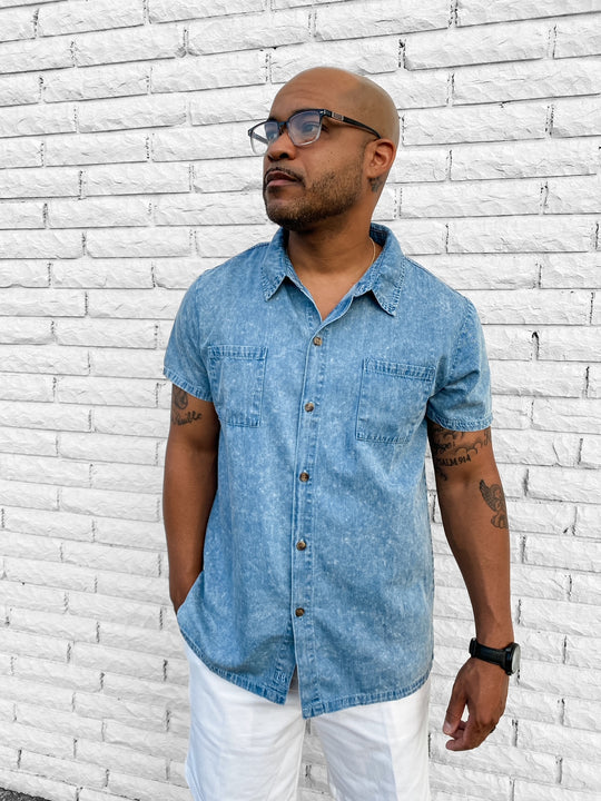 Men's Chambray Button Up