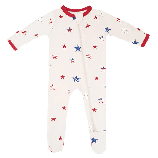 Bamboo Cotton Zippered Footie | Liberty