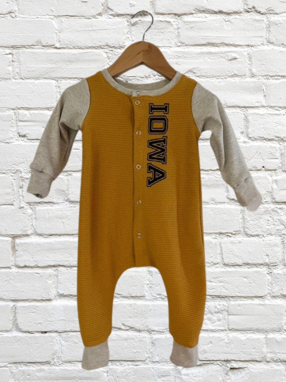 IOWA Mustard Snap Romper