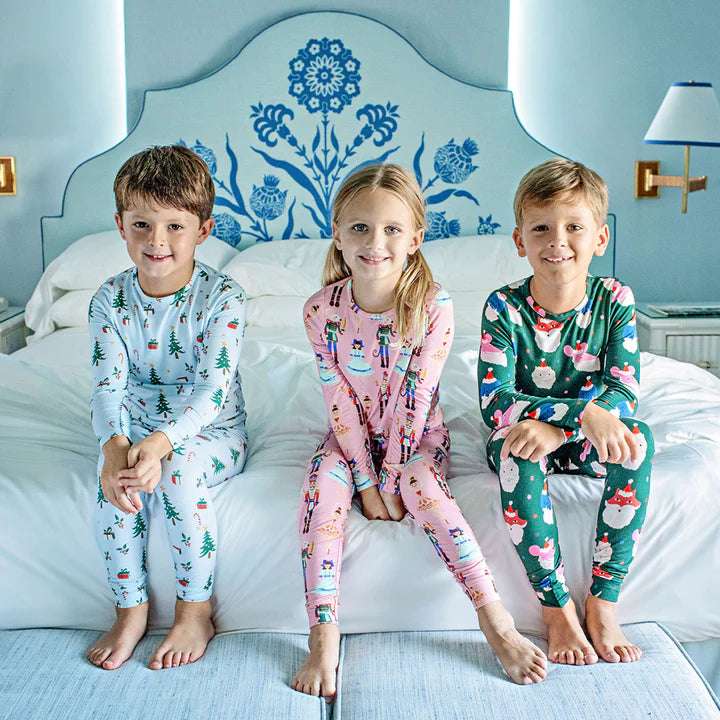 Kids Bamboo PJ Set | Holiday Cheer