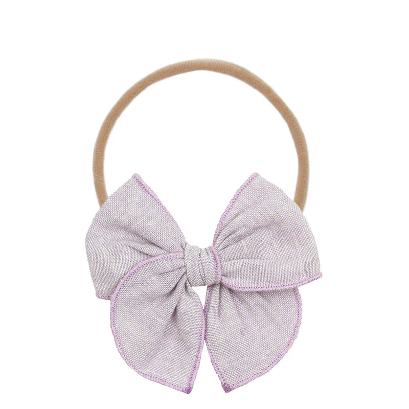 Lavender Heirloom Bow | Nylon Headband