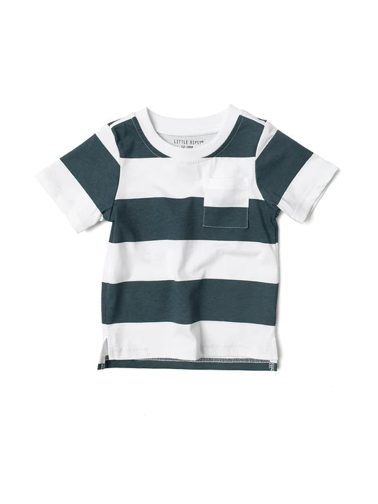 Striped Tee | Navy