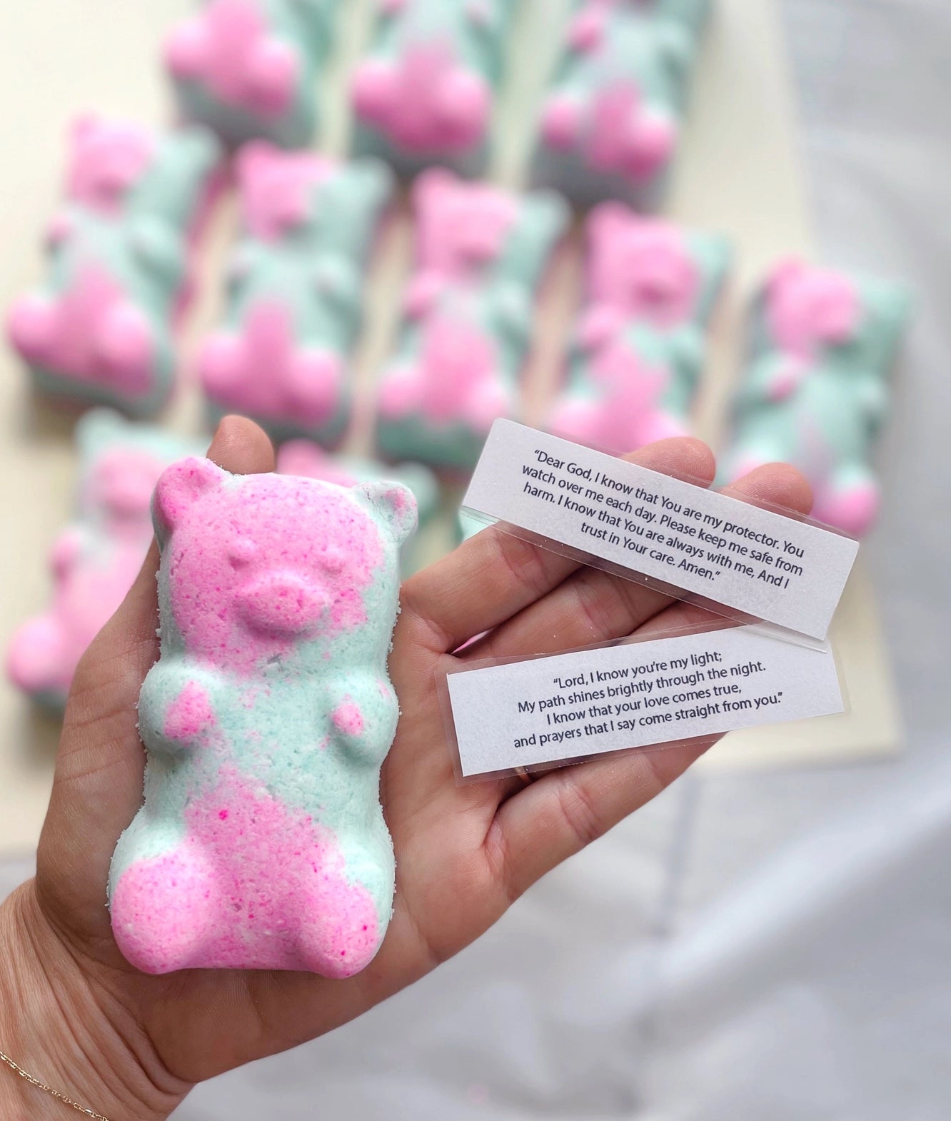 Prayer Bear Bath Bomb - With Prayer Inside!