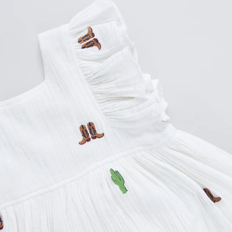 Elsie Dress | Rodeo Embroidery