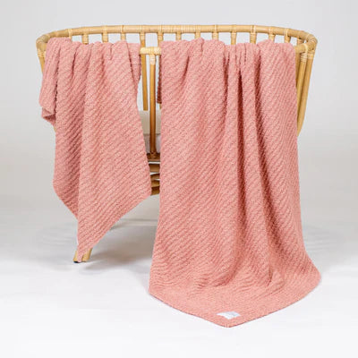 Chenille Blanket | Rose