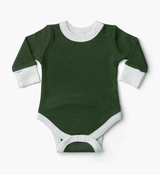 Thermal Bamboo Organic Onesie | Pine