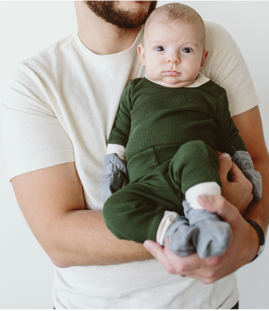 Thermal Bamboo Organic Onesie | Pine