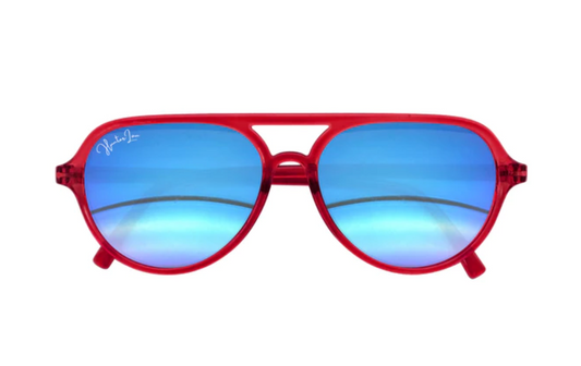 The Aviator Kids Sunny | Red w/ Mirrored Lens