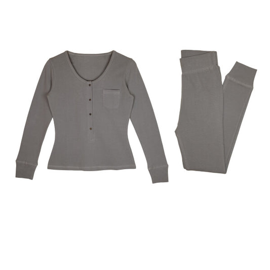 Women's Organic Thermal Lounge Set | Mist