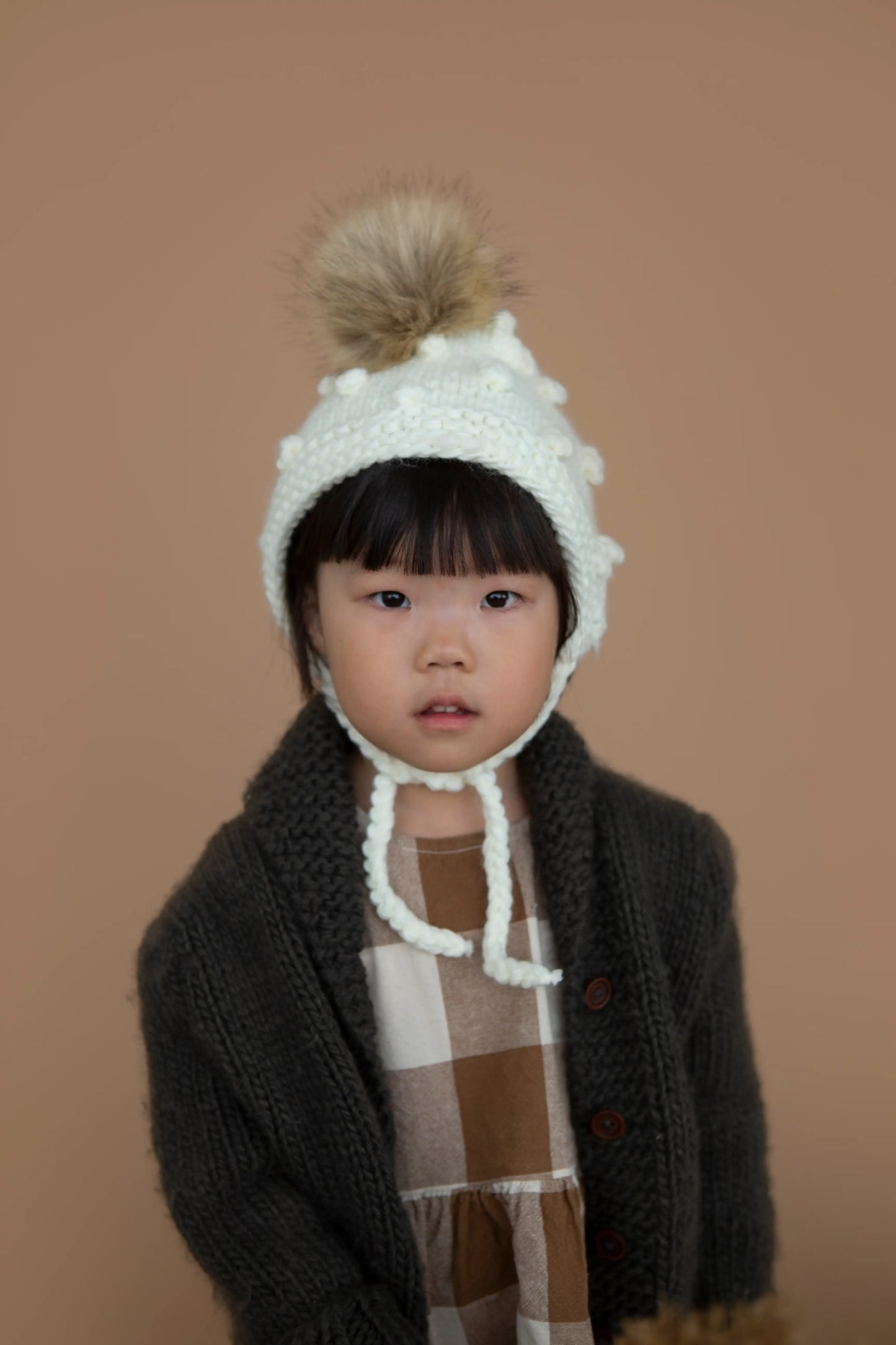 Hand Knit Coco Bonnet | Cream