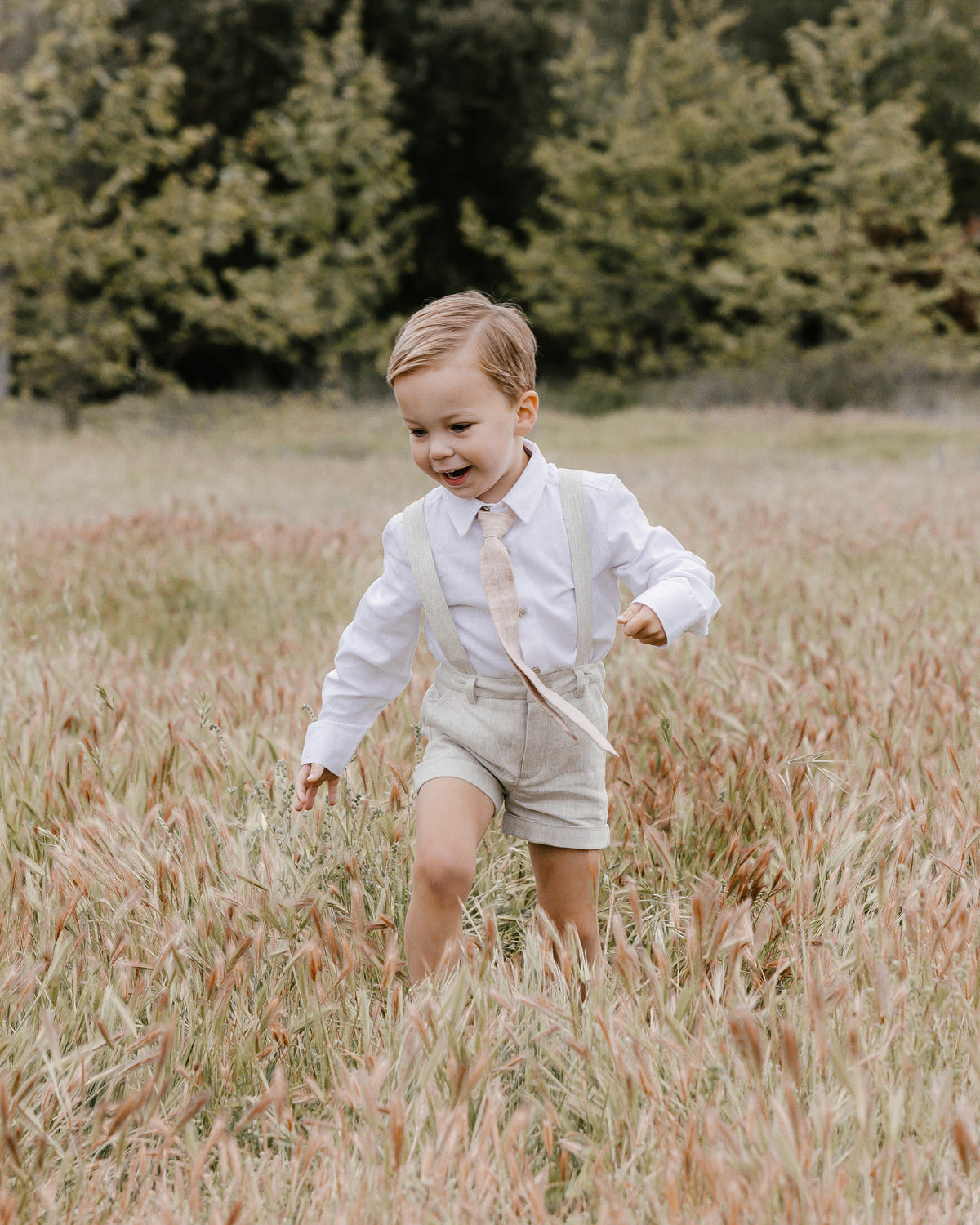 Suspender Short | Linen