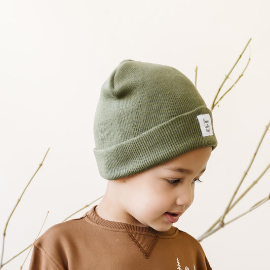 Knit Beanie | Olive